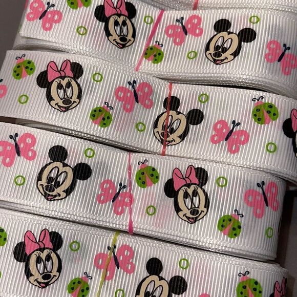 Grosgrain Ribbon 7/8” 5 yards NEW Mickey Mouse Minnie Mouse classic butterfly - Picture 5 of 5